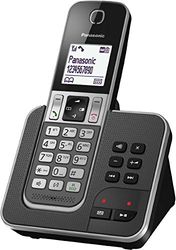 Panasonic KX-TGD320FRG Téléphone Numérique Sans Fil Répondeur Numérique, Base et Combiné, Haut-Parleur Mains Libres, Identification de l'Appelant, Blocage des Appels Indésirables, Écran LCD, Grise