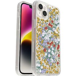 OtterBox Symmetry Clear Case for iPhone 14 Plus, Shockproof, Drop proof, Protective Thin Case, 3x Tested to Military Standard, Antimicrobial Protection, Flower Fields