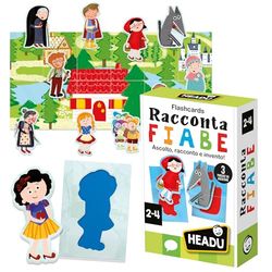 Headu Flashcards educatief spel horen, geschiedenis en uitvinden! IT59797 Educatief spel voor kinderen van 2-4 jaar, gemaakt in Italië