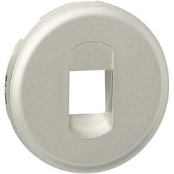 Legrand 068511 Enjoliveur Céliane pour Prise Haut Parleur Simple, Finition Titane, Lot de 10