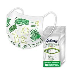 Kleenex Proactive Care Mascherina per Bambini, 90 Mascherine monouso, 18 Confezioni da 5 Mascherine