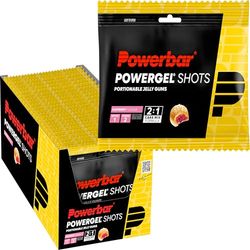 Powerbar PowerGel Shots Framboise 24x60g - Gel Énergétique à Haute Teneur en Carbone +Magnésium et Sodium