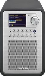 Sangean WFR-70C internetradio (nätverk musikspelare, WiFi, DAB+, Spotify-Player, UKW-RDS, AUX-in, högtalaranslutning) grå