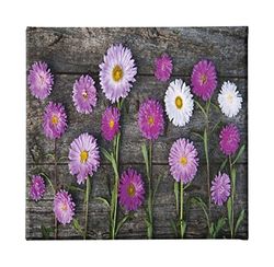 Homemania Wandfoto, bloemen, natuur, voor woonkamer, slaapkamer, meerkleurig, 60 x 3 x 60 cm, -HM20KNV60 x 60 – 10, polyester, hout