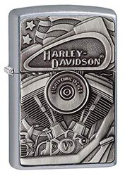 Zippo HD Motor Flag Windproof Lighter - Street Chrome