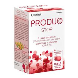 Chiesi Produo Stop - Probiótico Intestinal Con Vitaminas A, B, C y E, 10 sobres