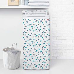 Rayen Medium Top Loading with Zip | Waterproof | 84 x 45 x 65 cm | PVA Material | White-Blue