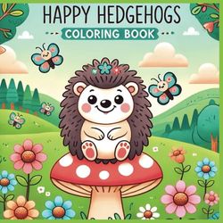 Happy Hedgehogs Coloring Book: A Simple Animal Coloring Book with Adorable Hedgehog Designs for Relaxation and Fun —Perfect for Animal Lovers, Kids, and Adults
