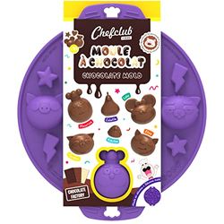 Chefclub Kids - Moule à Chocolat - Fabriquer 21 Chocolats - Silicone haute qualité alimentaire anti adhesif - Enfants - Bonbons, Glaçons