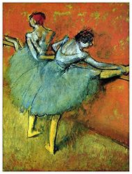 ArtPlaza Degas Edgar-Dancer at The Bar 1 decoratief paneel van MDF, meerkleurig, 60 x 80 cm