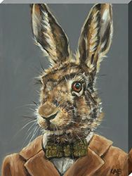 Louise Brown Mr Tweed 30 x 40cm canvas print canvas print, meerkleurig, 30 x 40 cm