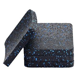 BestXD Tappetino per attrezzature sportive, tappetini per tapis roulant con gomma ad alta densità (9,94 x 3,94 x 1,3 cm) (4 pezzi)