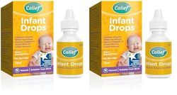 Colief Infant Drops | Lactase Enzyme Drops | Natural Colic Relief for Babies | Reduces Bloating, Wind and Crying | (15ml) (Pack of 2)
