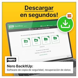 Nero BackUp Software | copia de seguridad e recuperación de datos, nube, copias de seguridad automáticas | Win 11/10/8/7 | 1 Dispositivo | Licencia ilimitada | Código de activación enviado por email