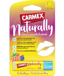 Carmex Bálsamo Labial, Naturally Frutos Rojos, 4,25g. Hidrata, suaviza y calma de forma natural.