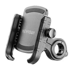 Newrban NEWMHOLDERALUMINK, Uchwyt na Smartpon Kierownica Unisex Dorosły, Czarny, dla Smartphone Do 6,7"