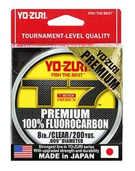 Yo-Zuri T7 Premium 200yd, Linea Fluorocarbon Unisex, Trasparente