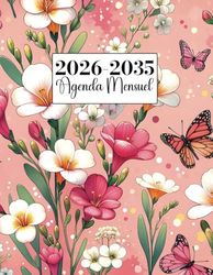 Agenda Mensuel 2026-2035: A4, Dix ans, de janvier 2026 à décembre 2035