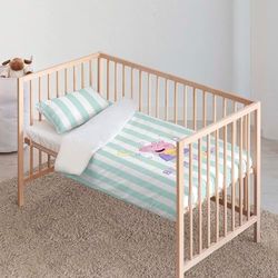 BELUM - Housse de couette Peppa Pig - Housse de couette modèle Bear Hugs - Housse de couette avec boutons - Housse de couette 100% coton