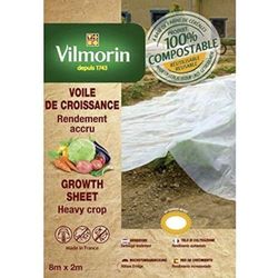 Vilmorin - Tenda da Crescita, 2 x 8 m, 18 μm, Colore Naturale
