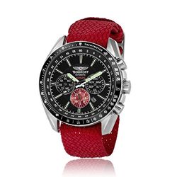 Bobroff BF0014PR herenhorloge, analoog, met nylon armband