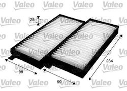 VALEO 715624 Filtro de ar de habitáculo ESSENTIAL Filtro de partículas (pólen), proteção contra pólen, pó e bactérias