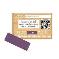 ZAO Refill Rettangolo Eye Shadow 221 Matt Plum