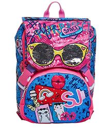 SJ GANG Mochila, Mochila expansible, para niños de 1er grado - niñas y niños, gran capacidad, para la escuela, el deporte y el tiempo libre, con sistema abatible Diseño Italiano, Rosado/modelo