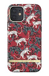 Richmond & Finch Funda Teléfono Diseñada para iPhone 12 Funda, iPhone 12 Pro Funda, 6.1 Pulgada, Rojo Leopardo Fundas Probadas contra Caídas, Bordes Elevados a Prueba De Golpes, Funda Protectora