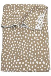 Meyco Baby Cheetah Blanket, Couverture de Berceau tricotée (100% Coton Doux, Polyvalent, Facile d'entretien, Respirant, Taille : 75 x 100 cm), Gris Tourterelle