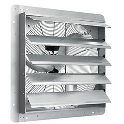 VEVOR Afvoerventilator, 610 mm, 1400 omw/min, 2892 CFM, aluminium zolderventilator voor wandmontage met wisselstroommotor, ventilatie en koeling voor kassen, garages, schuren, winkels