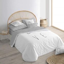 Belum | Housse de Couette avec Boutons 100% Coton Modèle Love | Housse de Couette de qualité | Housse de Couette avec Boutons (lit 135/140)