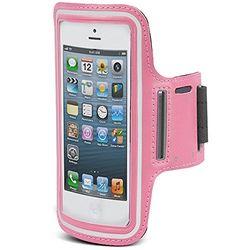 Maclean 4,8 "o 5,7" Funda para móvil Sport – Brazalete Deportivo para teléfono móvil Brazalete de Correr Fitness Case (Rosa, 4.8)