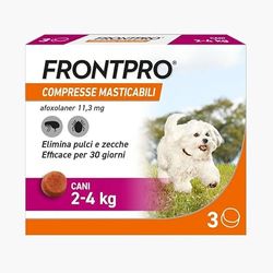 Antiparassitario masticabile per cani da 2 a 4 kg - 3 Compresse FRO-NTPRO