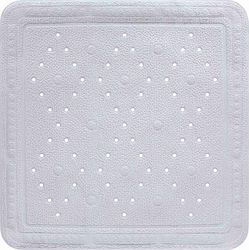 BAVENO Bath mat, 100% synthetic rubber, PVC-free, Gray, 55 x 55 cm