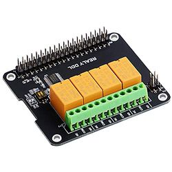 GeeekPi Raspberry Pi Expansion Board 4 Channel Relay Board Module Power Relay Module voor Raspberry Pi 4B & Raspberry Pi 3 Model B+ & Raspberry Pi 3/2 Model B (geen programmering