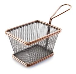 Lacor CESTELLO Quadrato Bronzo 12X10X9 CM, Metallo, Oro, 12 cm