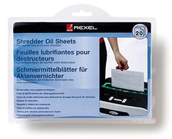 Rexel Oljeark, 20-Pack, A5, Smörjning och Underhåll för Dokumentförstörare, 2101949