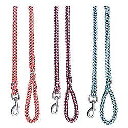 Pfiff 102933 Longe à Tricoter, Mousqueton avec émerillon, dragonne, Noir/Rose, 800 cm