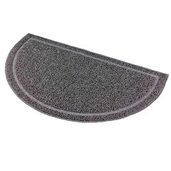 Trixie Alfombrilla PVC, Semi-Circular, 59×35cm, Antracita