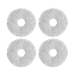 Dreame 4x Panni mocio di ricambio(×2 Paia) compatibili con L10sUltra/L10Ultra/L10Prime/L20Ultra/L10sProUltra/L10sProGen2/L10splus/X40Ultra/X30Ultra/X40Master/L10sUltraGen2/L40Ultra fino a 180 giri/min
