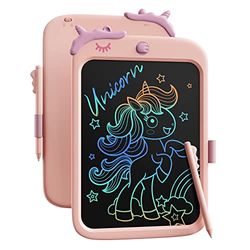 10 inch lcd-schrijfblok, elektronisch digitaal schrijven en kleurenscherm, graffiti-bord, cadeaus voor kinderen en volwassenen, 3, 4, 5, 6, 7, 8 (roze)