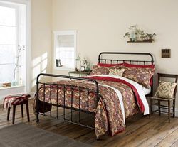Morris & Co Strawberry Thief Duvet Cover Set Crimson, Red