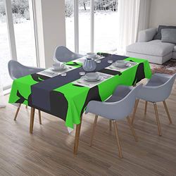 Bonamaison Kitchen Decoration, Tablecloth, Neon Green Fume, 140 x 200 Cm - Designed and Manufactured in Turkey