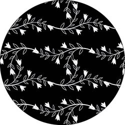 Bonateks, Ronde digitaal bedrukte muismat, antislip onderkant, voor kantoor en thuis, diameter: 22 cm