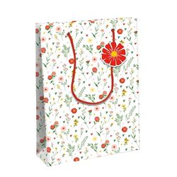 Eurowrap 33838-2C Excellia geschenkzakjes, groot, 26,5 x 14 x 33 cm, 210 g, motief: Amore, harten, ideaal voor: bordspellen, puzzels, geschenken