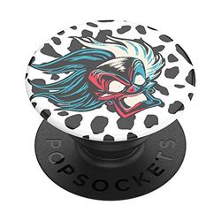 PopSockets PopGrip - Soporte y Agarre para Teléfonos Móviles y Tabletas con un Top Intercambiable - Cruella de Vil