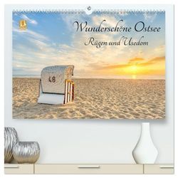 Wunderschöne Ostsee Rügen und Usedom (hochwertiger Premium Wandkalender 2026 DIN A2 quer), Kunstdruck in Hochglanz: Lassen Sie sich verzaubern von der einzigartigen Schönheit der beiden Ostseeinseln.