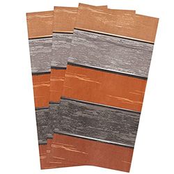 Cotton Kitchen Towels 3 Pack 18 X 28 Inch Farmhouse Rustic Barn Door Burnt Orange Grey Super Soft Tea Towels/Bar Towels/Hand Towels Absorbent Reusable Cleaning Cloth Dish Towels for Kitchen, Bathroom