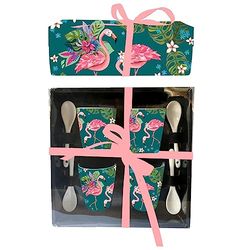 Allen Designs - Réglez 4 tasses avec des cuyens de flamenco